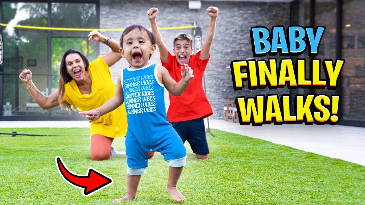 Baby Milan WALKS For The FIRST TIME!! (EMOTIONAL)