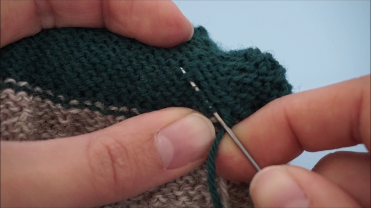 How To: Weave in ends on socks
