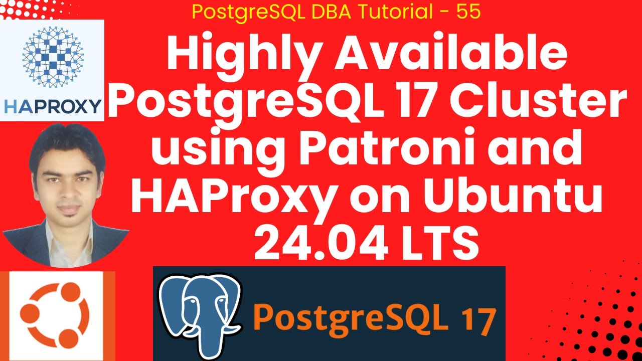 (हिन्दी) Highly Available PostgreSQL 17 Cluster using Patroni and HAProxy on Ubuntu 24.04 LTS #psql