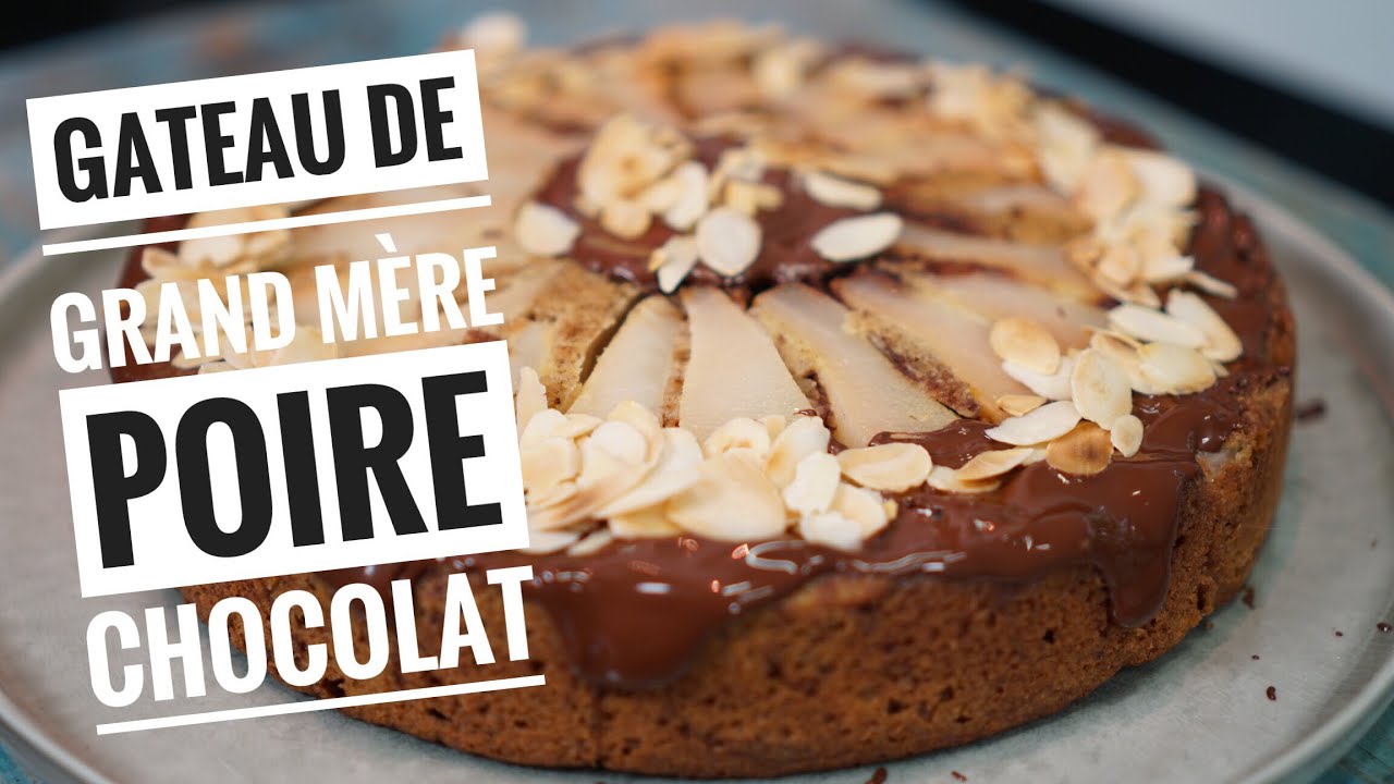 Recette du GATEAU poires chocolat, un gâteau de grand-mère qui déchire