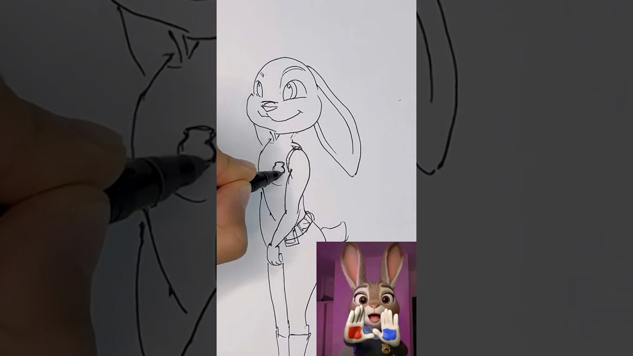 JUDY HOPPS drawing 