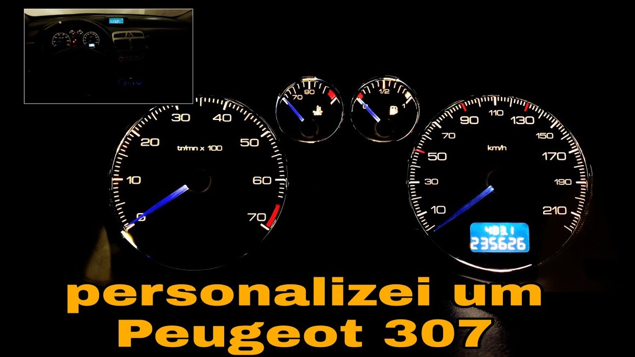Troca dos leds velocímetro peugeot 307
