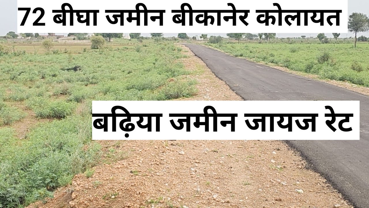 बीकानेर कोलायत तहसील की 72 बीघा जमीन बिकाऊ। राजस्थान की सस्ती जमीन बिकाऊ।#land #farming #agriculture