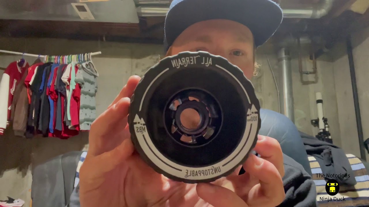 100mm  MBS All-Terain longboard Wheels vs Snow!