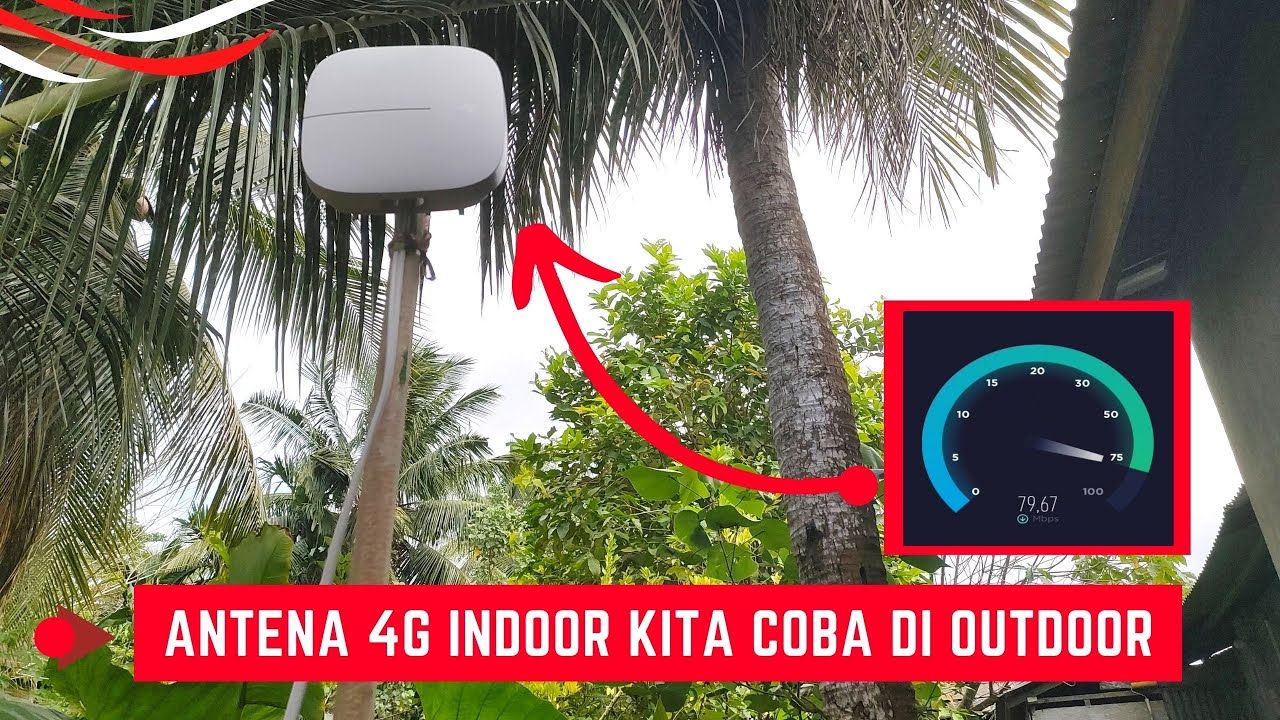 Antena 4G Indoor Omni Af78 Kita Coba Fungsikan Sebagai Antena Outdoor