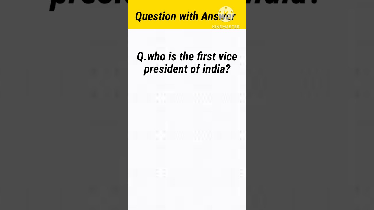 who is the first vice president of India?