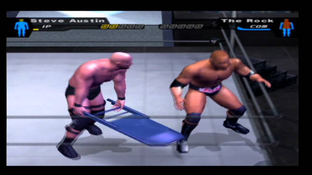 Smackdown HCTP Stone Cold Steve Austin vs The Rock Hardcore Match