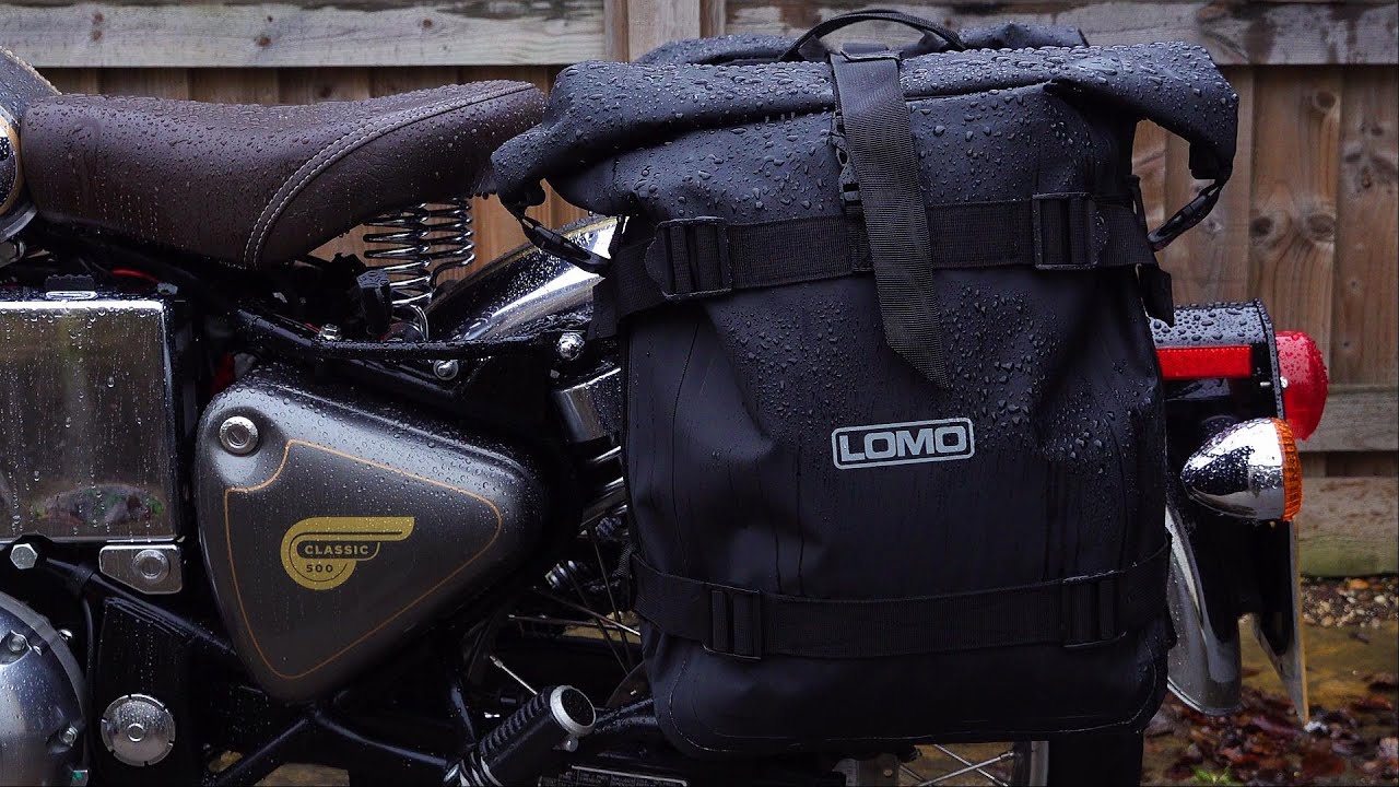 Royal Enfield Classic 500. Prepping the Bullet for ADVENTURE. LOMO waterproof Adventure panniers!
