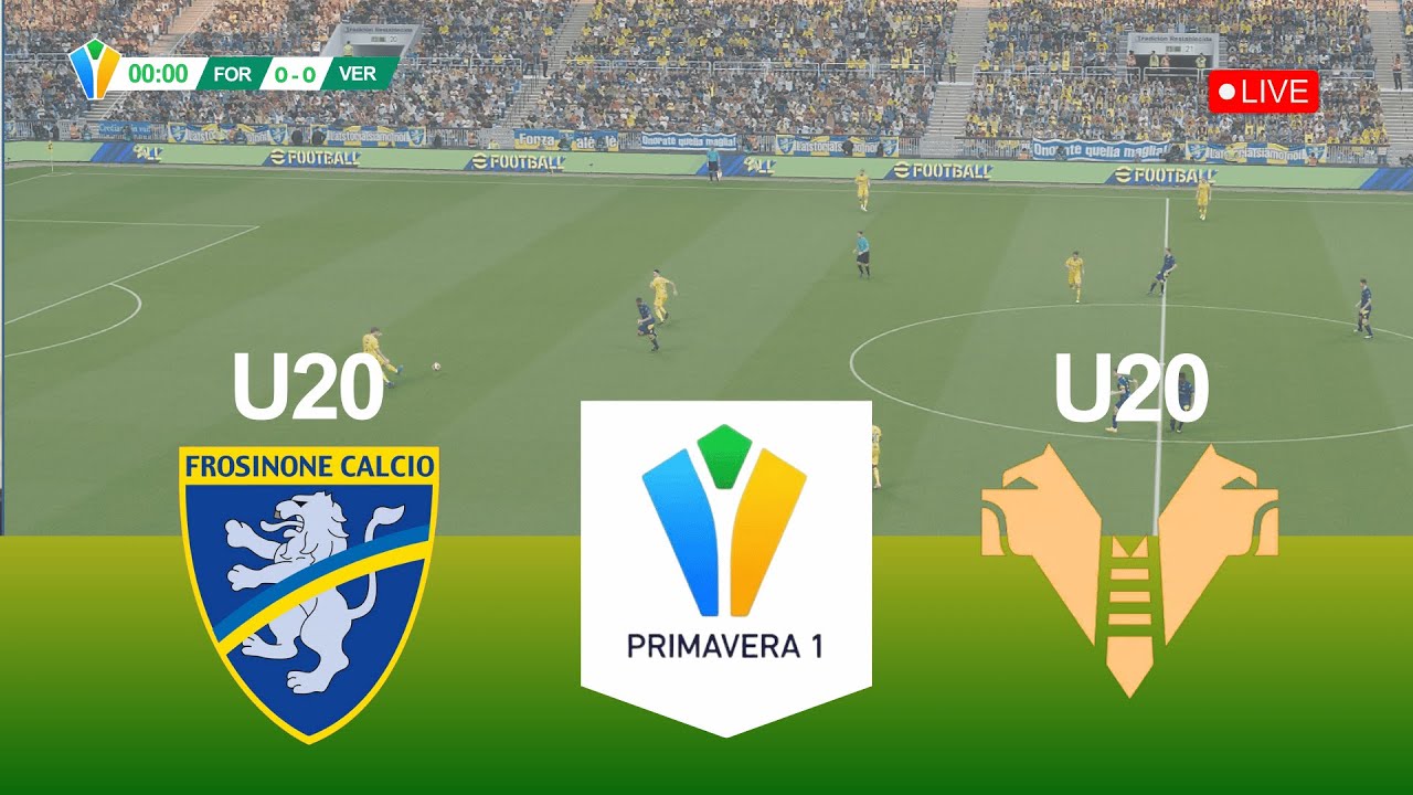 🔴LIVE Primavera 1 - Round 19 - Frosinone U20 vs Verona U20 - Live Score & Commentary Gameplay