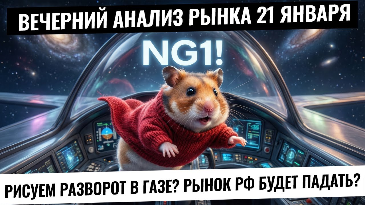 Вечерний анализ рынка 26 января. Газ готовится к развороту? Рынок РФ упал! Падение продолжится?