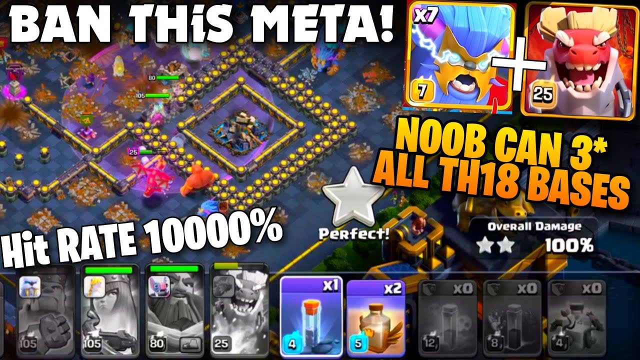 BAN This BROKEN TH18 Meta NOW!  DRAGON DUKE 100P1 % 3⭐ Hit Rate