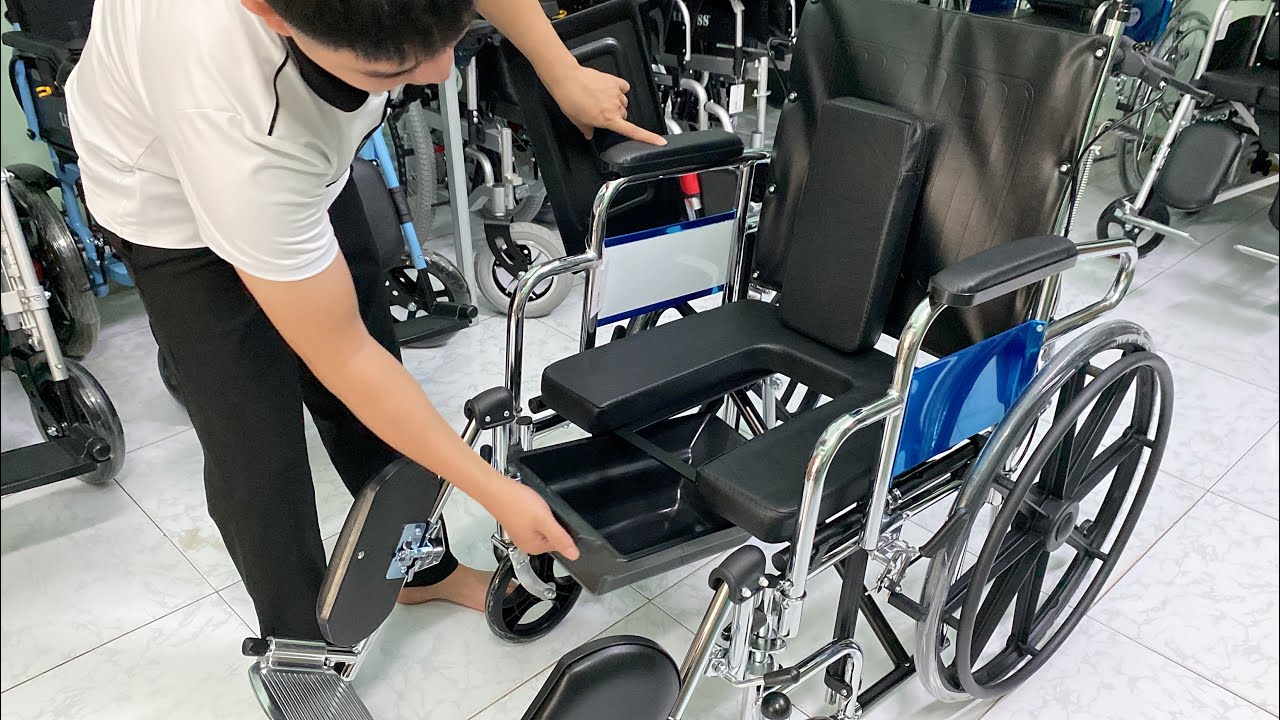 Xe Lăn Lucass X607B Tải Trọng 150KG - Bảo Hành 12 Tháng - Bánh Mâm Chắc Chắn | Siêu Thị Xe Lăn