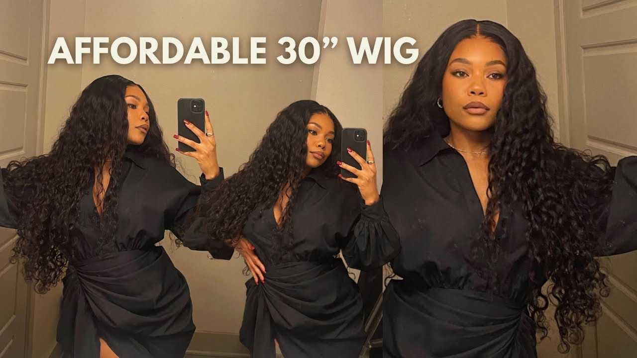 BEST AFFORDABLE 30 INCH HD LACE MELT EVER! 4X4 CLOSURE LOOSE DEEP WAVE FT RESHINE HAIR