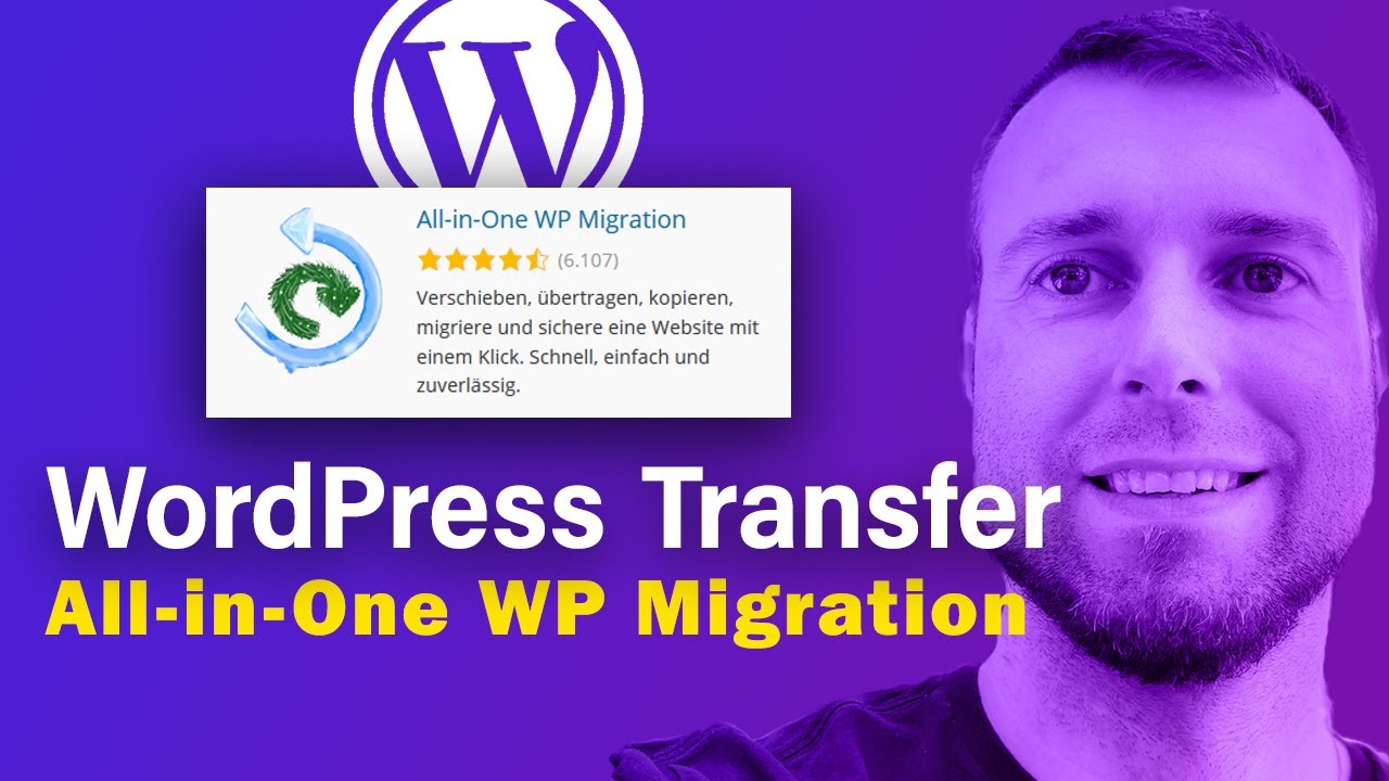 Wordpress übertragen: All-in-One WP Migration TUTORIAL (ganz einfach!)