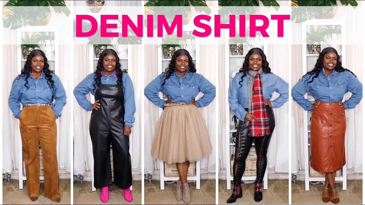 HOW TO STYLE A DENIM SHIRT (10+ WAYS)
