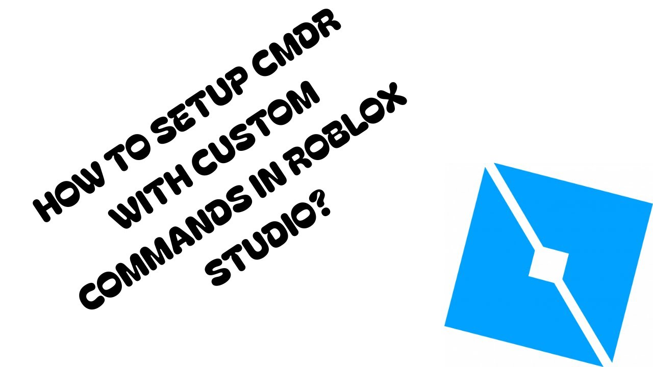 How to setup cmdr and add custom commands in roblox studio