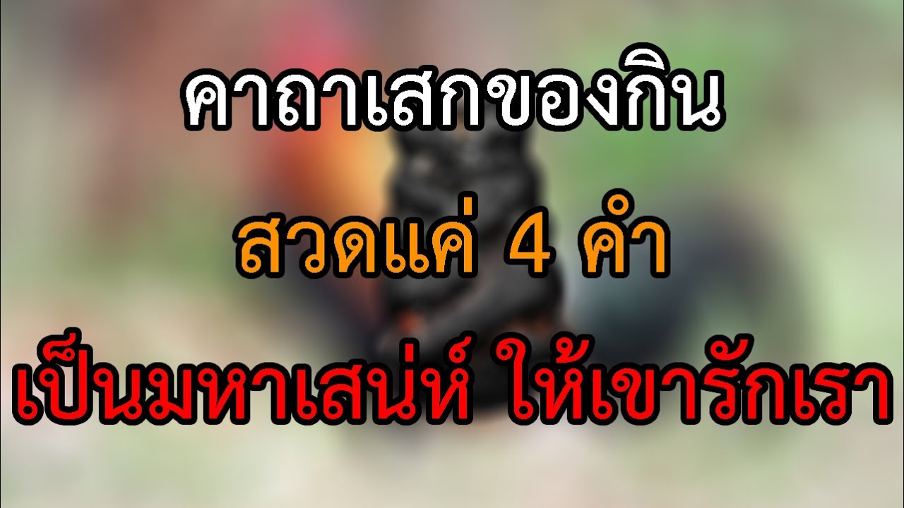 4คำเท่านั้น คาถาเสกของกิน เป็นมหาเสน่ห์ ให้เขารักเรา คิดถึงเรา