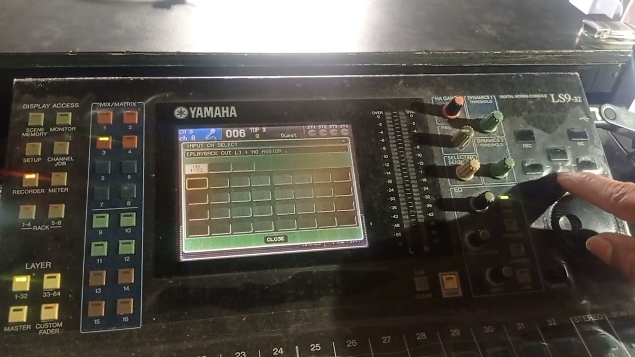 GRAVANDO O SHOW NA MESA YAMAHA LS9