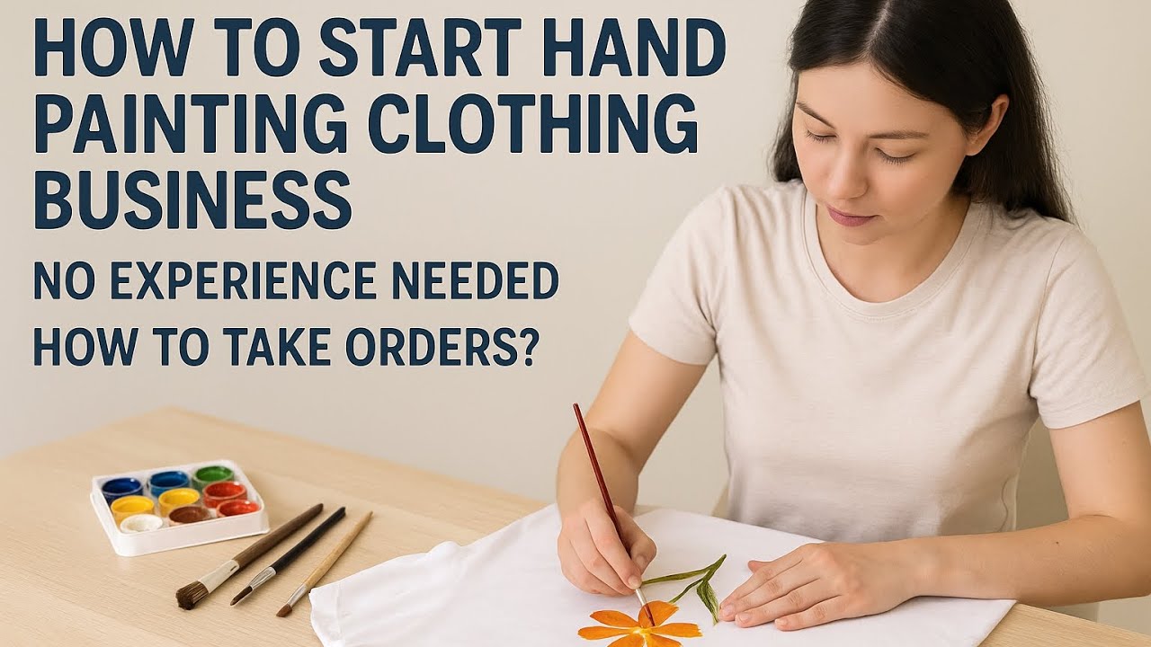 How to start fabric painting clothing brand with no experience, step step by to start small business