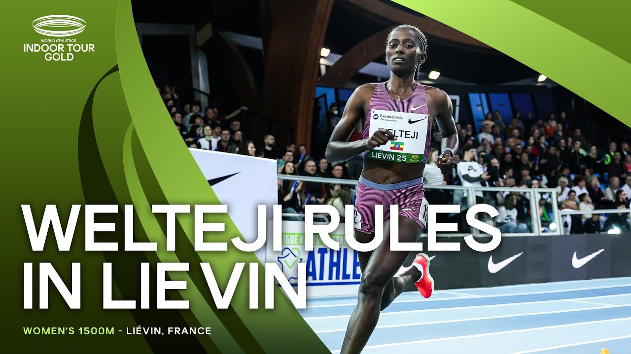 Welteji cruises to 1500m world lead in 3:58.89 in Li&eacute;vin | World Indoor Tour 2025