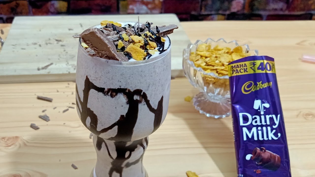Dairy Milk Thick Shake | The Mocktail House