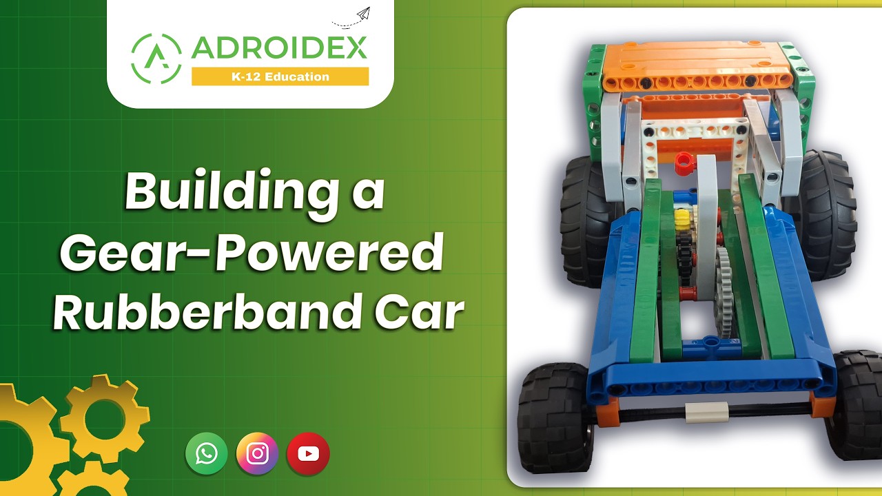 How to Build a Gear-Powered Rubber Band Car! 🏎️ | MakersPlace STEAM