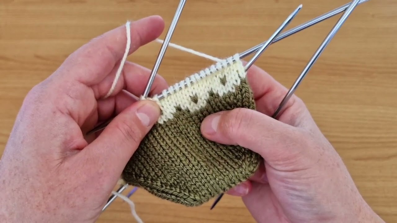 Yonca desenli beş şiş🌺Kolay patik modeli ✅