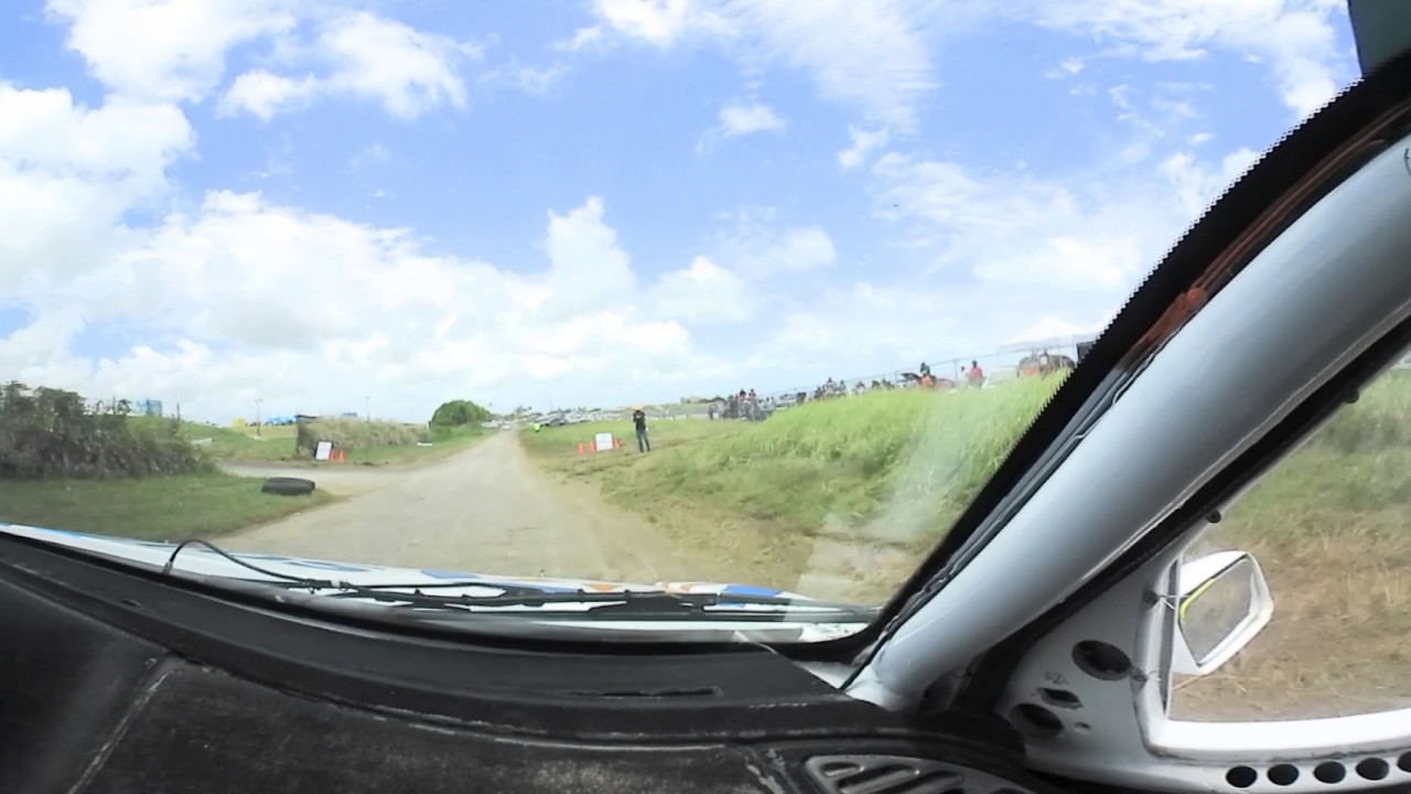 VR 360 rally incar with Dane Skeete at Rally Barbados  - Canefield