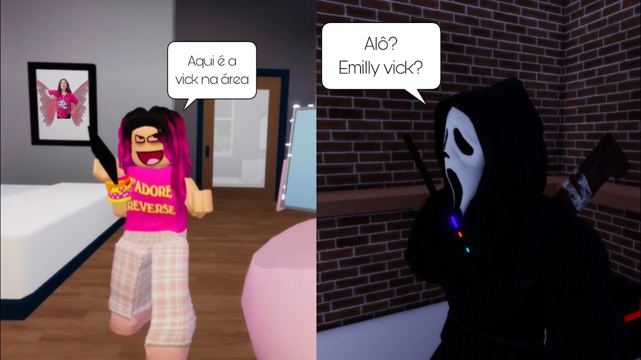EMILLY VICK recebe ligação de GHOSTFACE - Brookhaven RP
