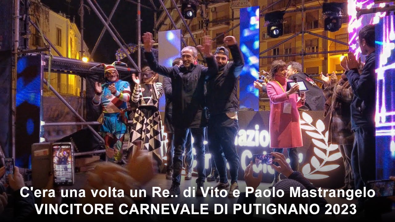 Carnevale di Putignano 2023 premiazione vincitori: trionfa «C'era una volta un Re..»