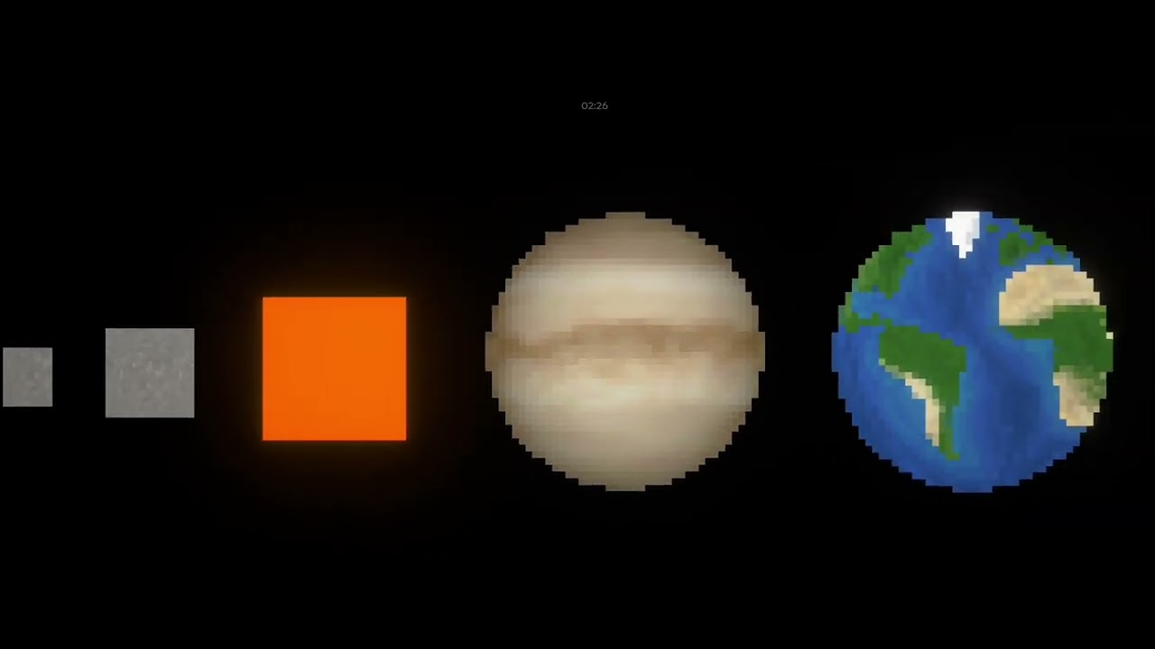 Universe size comparison in melon sandbox (MOST POPULAR VIDEO ON MY CHANNEL)