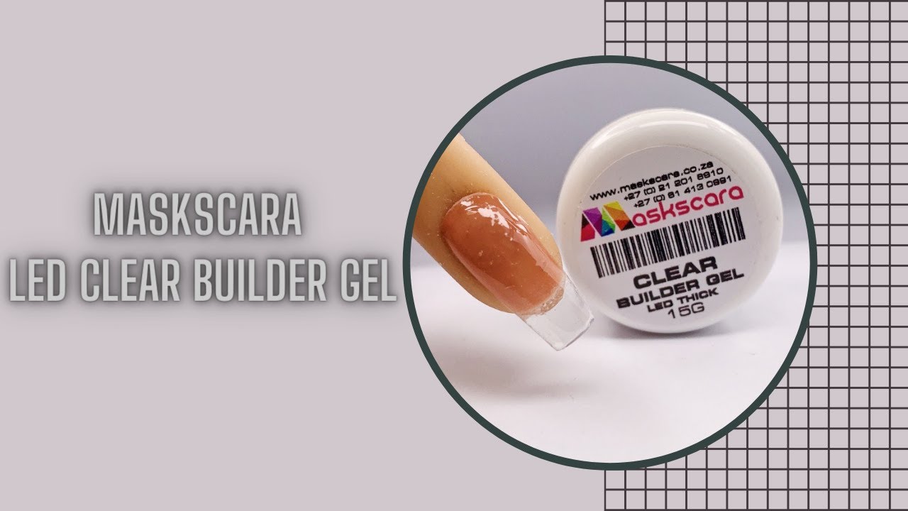 Maskscara LED Clear builder gel.