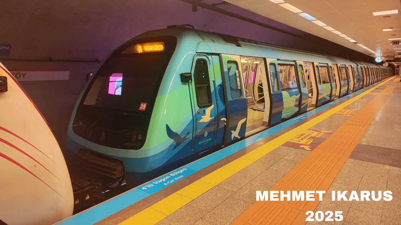 Metro İstanbul|CAF 60000|M4|GTO-VVVF Eşliğinde Kadıköy İstasyondan Çıkış ve Makaslardan Geçiş