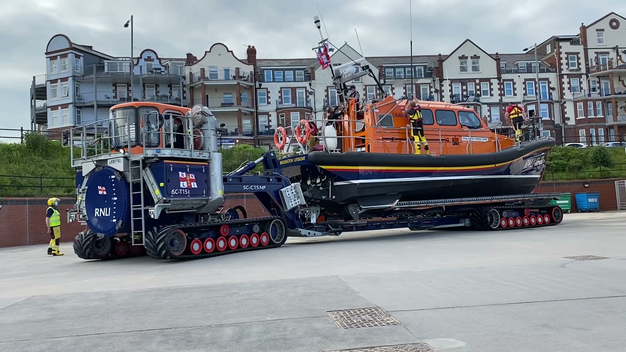 Bridlington RNLI All-weather lifeboat & inshore Lifeboat launching on Exercise￼ 09/06/2021