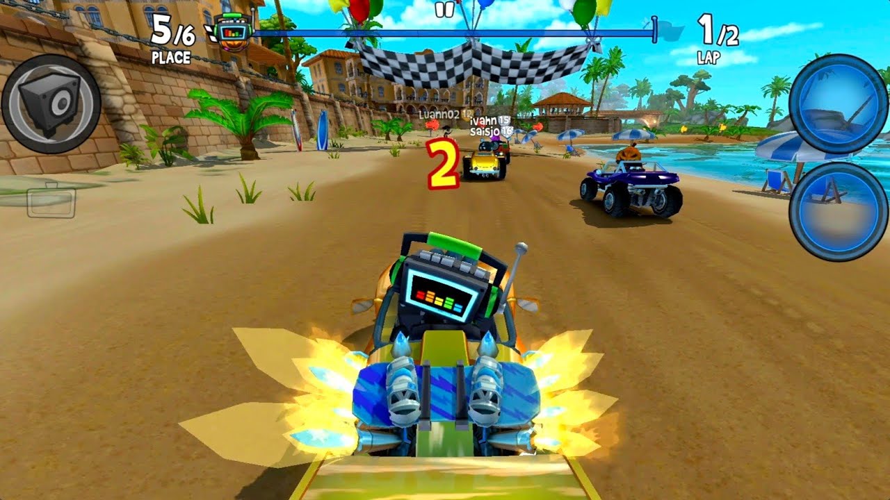 3 Hypercars & Beatbot⚡️Beach Buggy Racing 2