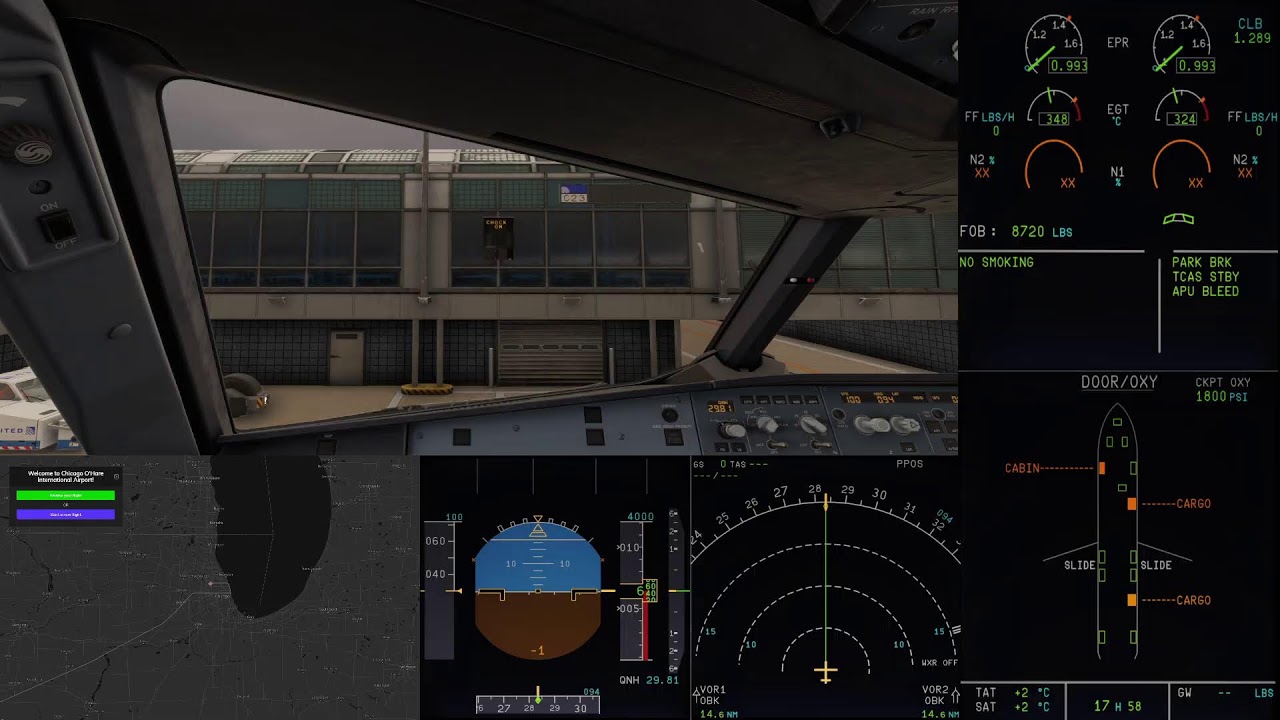 United Virtual A320 OPS | KDEN-KMCI-KORD