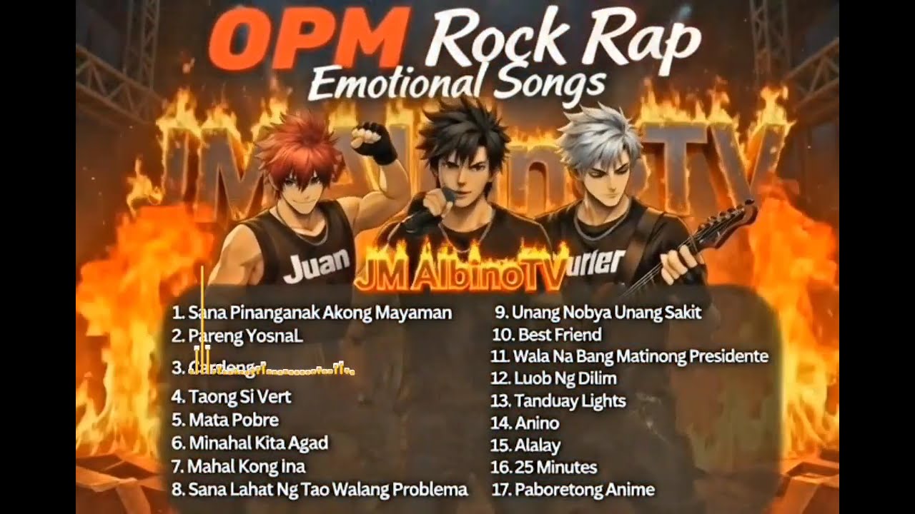 OPM Rock Rap Emotional Songs 2026 🔥 Hugot Hits | JMAlbinoTV Playlist