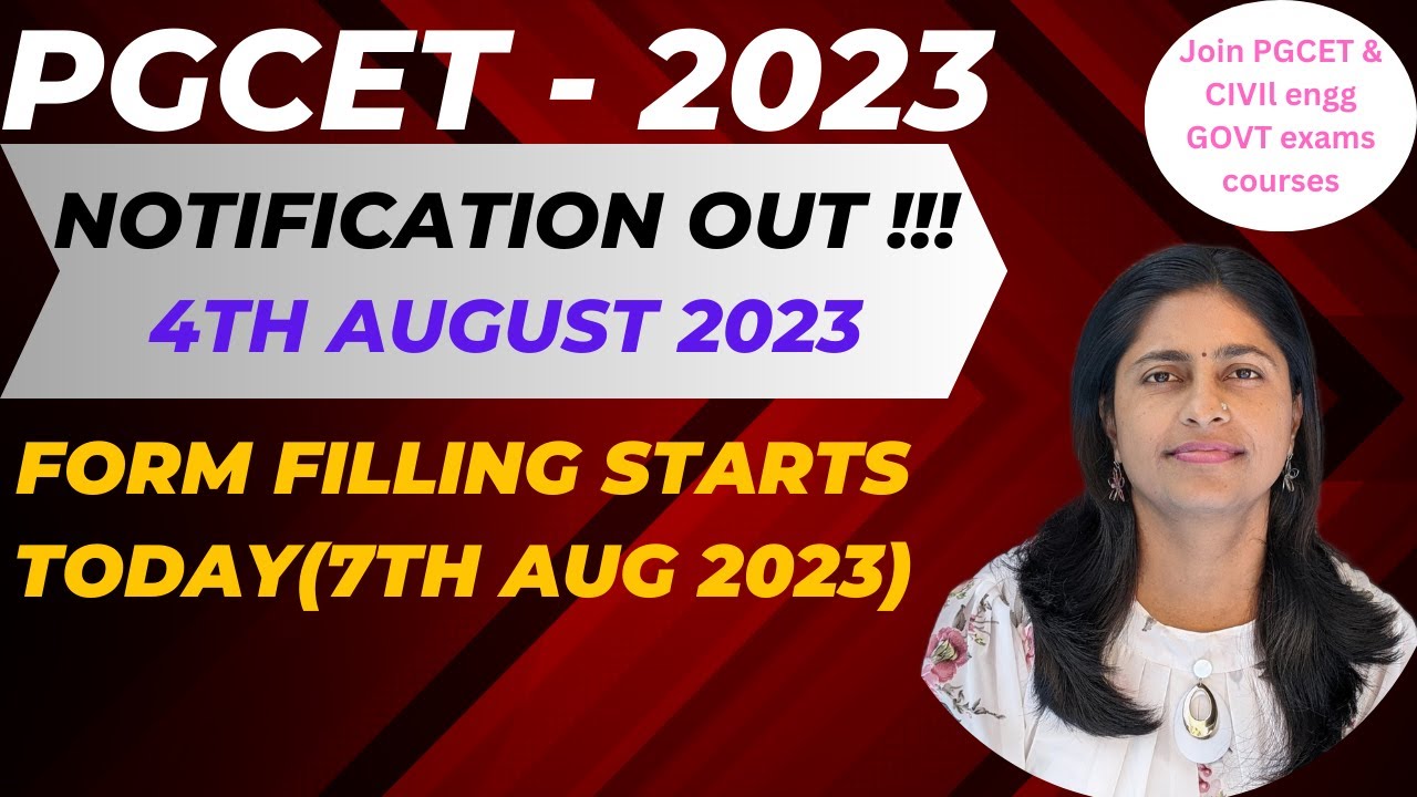 PGCET 2023 (MBA/MTech/MArch) Notification | Form filling procedure | Join SANPoint PGCET classes