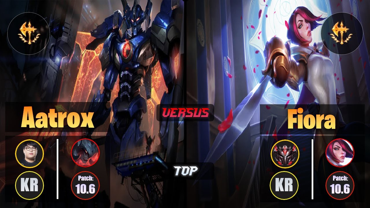 CuVee AATROX (Top) [Conqueror] VS FIORA - Grandmaster KR Patch 10.6