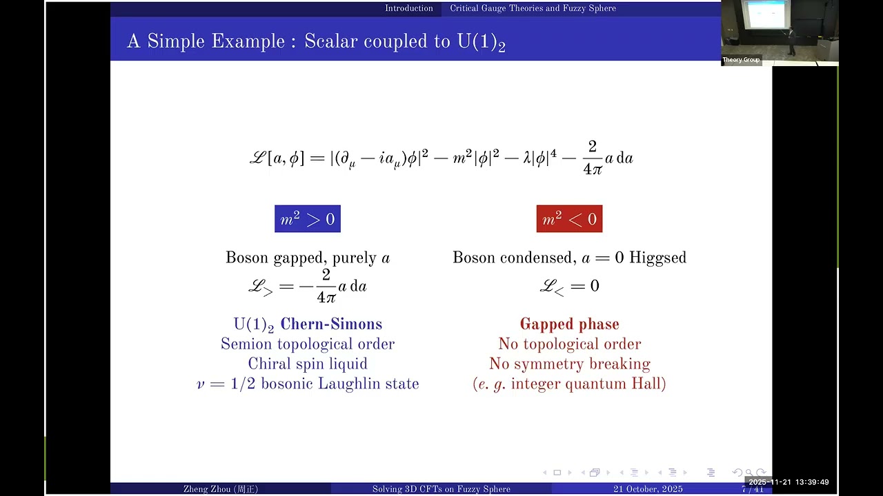 Zheng Zhou - Solving 3D CFTs with the Fuzzy Sphere 11-21-25