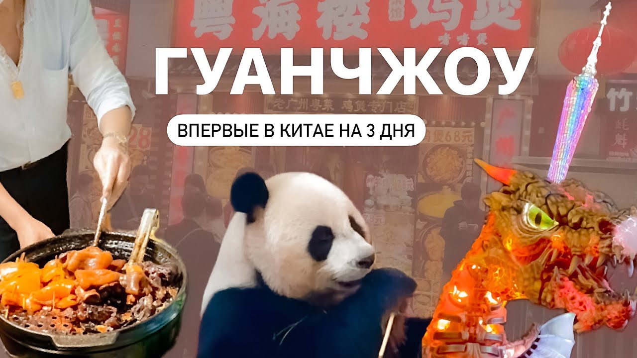 ПЕРВЫЙ РАЗ В КИТАЕ 🇨🇳 ГУАНЧЖОУ ЗА 3 ДНЯ: панды, сафари, ужасная еда и красивые храмы | Гуанчжоу