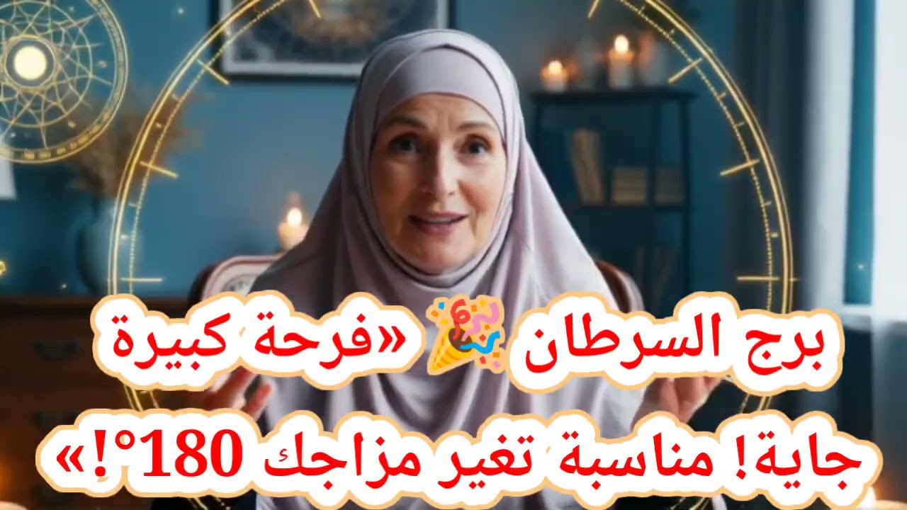برج السرطان حظك اليوم 🎉 «فرحة كبيرة جاية! مناسبة تغير مزاجك 180°!»