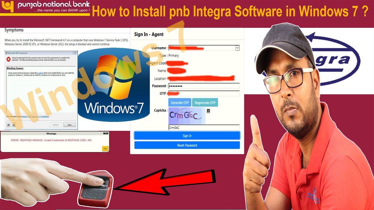 HOW TO INSTALL PNB INTEGRA SOFTWARE IN WINDOWS 7 ? FULL HINDI MEN !