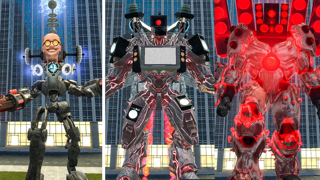 ALL STAGES OF SKIBIDI TOILET AND CAMERAMAN SIZE COMPARISON IN GARRY'S MOD! - WHO WILL WIN?