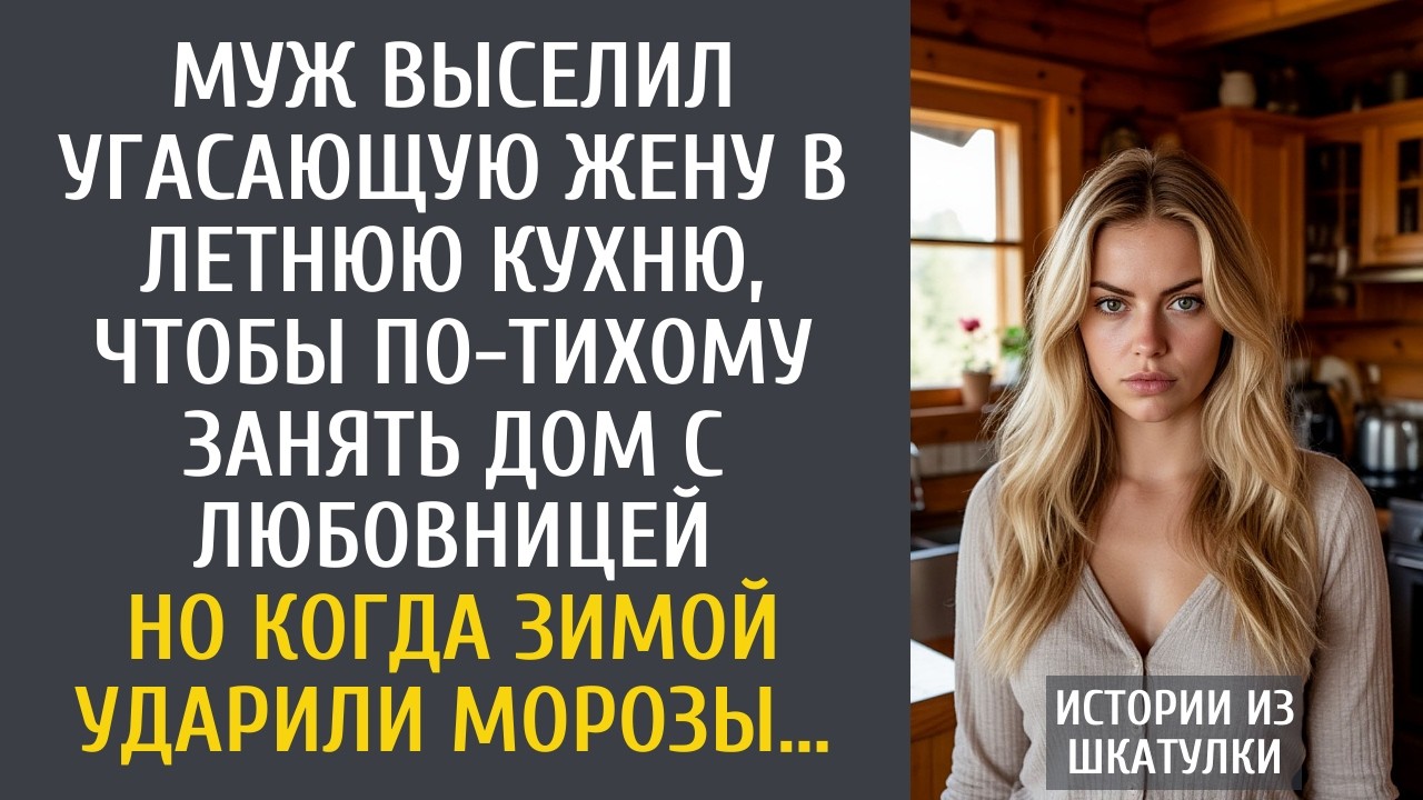 Муж выселил угасающую жену в летнюю кухню, чтобы по-тихому занять дом с любовницей… Но когда зимой…