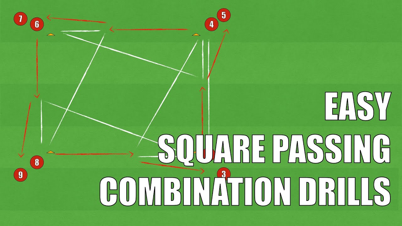 3 EASY Square Passing Combinations | Football/Soccer