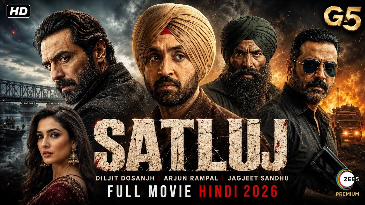 Satluj Zee5 - Full Movie Hindi 2026 | Diljit Dosanjh | Arjun Rampal | Jagjeet Sandhu Full Movie 