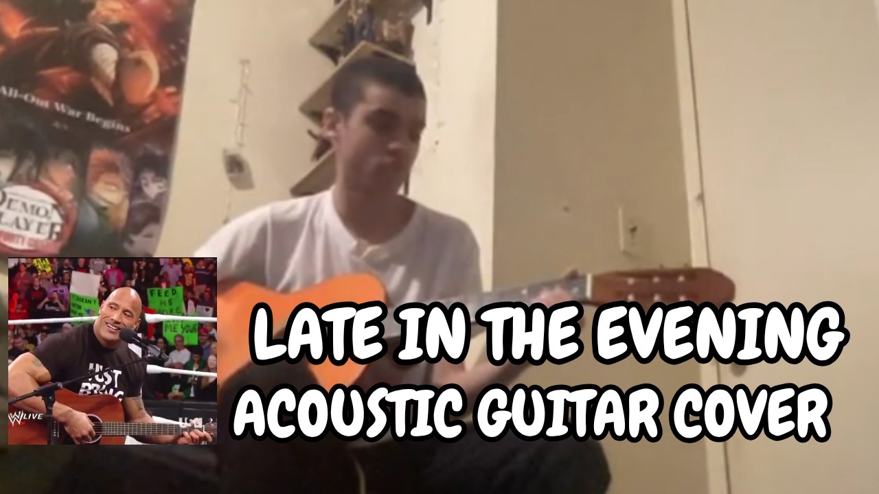 CyberRedLama - Late in the Evening (Guitar Cover  | Classic WWE Raw Moment)