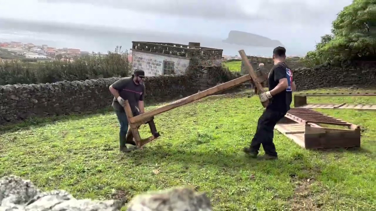Making Some Progress On The Family Farm Terceira Island Azores Portugal