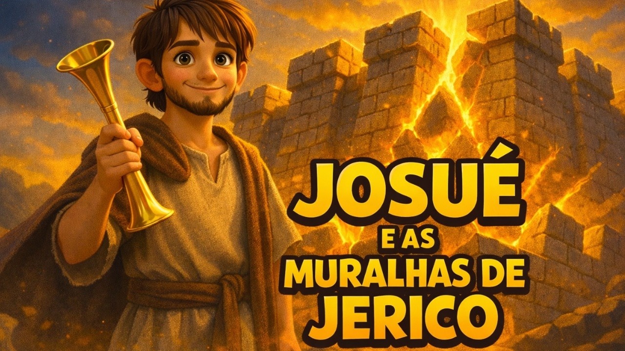 JOSUÉ E AS MURALHAS DE JERICÓ 🏰🎺 | A História Bíblica Que Vai Surpreender Seu Filho